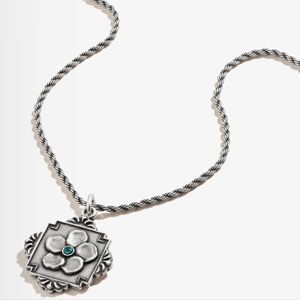 Alex and Ani Buttercup Flower Charm Necklace | NEW | Rafaelian Silver | Crystal